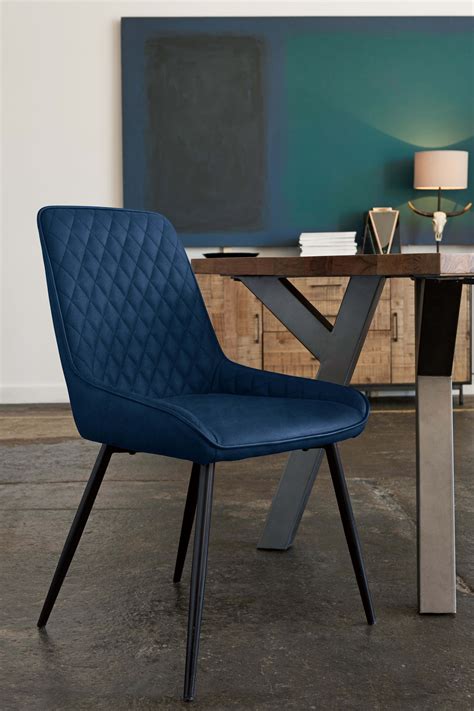 navy blue leather dining chairs|dark blue leather chair.